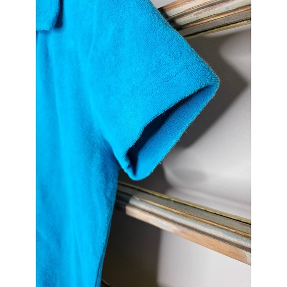 Vintage Lilly Pulitzer Turquoise Terrycloth collared top ladies small - Picture 5 of 7